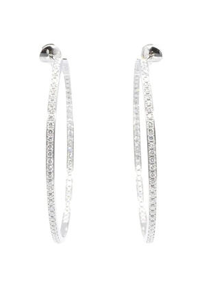 Cartier 2010s diamond hoop earrings - Silver
