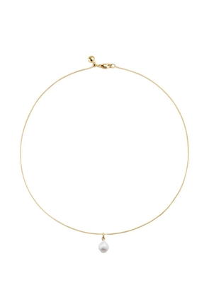 Monica Vinader baroque pearl small gold pendant