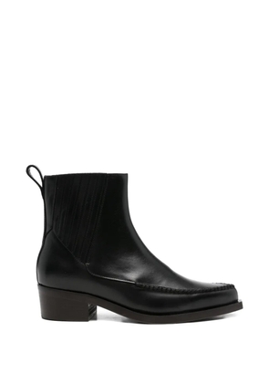 NULLUS whipstitch-detail chelsea boots - Black