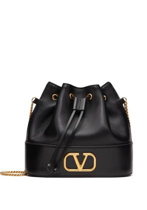 Valentino Garavani mini VLogo signature bucket bag in nappa leather - Black