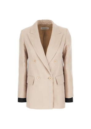 Max Mara double-breasted peak-lapel blazer - Neutrals