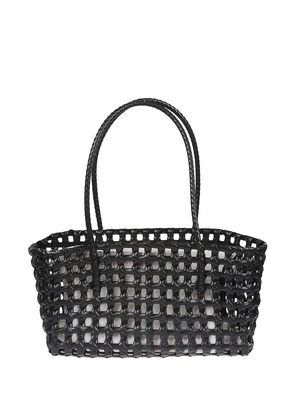 La Piscine braided tote bag - Black