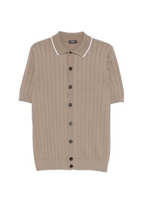 Peserico ribbed buttoned shirt - Neutrals