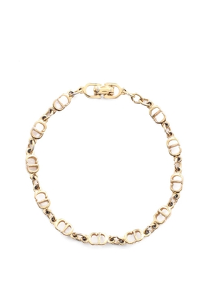 Christian Dior Pre-Owned 2000s CD-logo chain link bracelet - Gold
