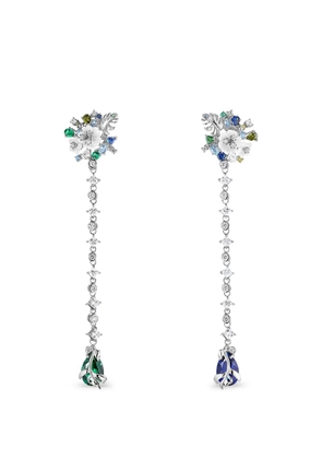 Anabela Chan Paradise multi-stone drop earrings - Silver