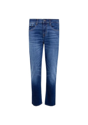 7 For All Mankind Classic Denim Stretch Jeans - Blue