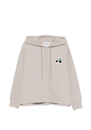 Iceberg embroidered hoodie - Grey