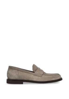 Barrett College penny suede loafers - Grey