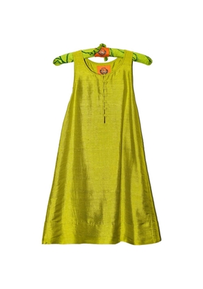 CONIGLIO PALM BEACH button-placket A-line dress - Green