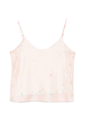 Forte Forte shell-print silk top - Pink