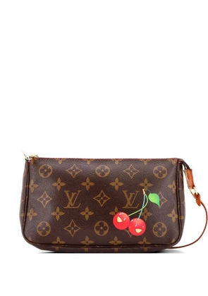 Louis Vuitton Pre-Owned Pochette Accessoires Limited Edition Monogram Cerises clutch bag - Brown