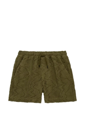 OAS Company jacquard-knit drawstring shorts - Green