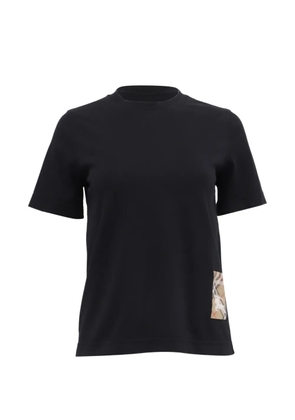 Burberry Pre-Owned check patched t-shirt - Black