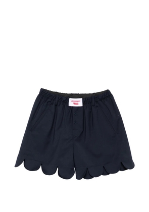 Charles Jeffrey Loverboy scalloped shorts - Blue