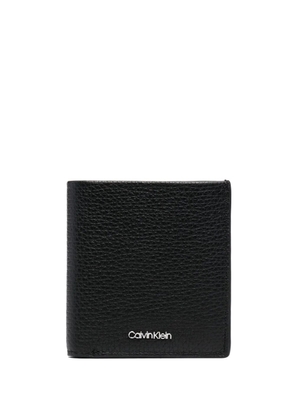 Calvin Klein grained leather wallet - Black