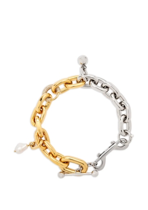 Rabanne bi-colour link necklace - Silver