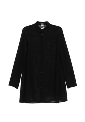 SAPIO sheer long-sleeve shirt - Black