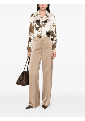 Pennyblack satin-finish wide-leg trousers - Neutrals