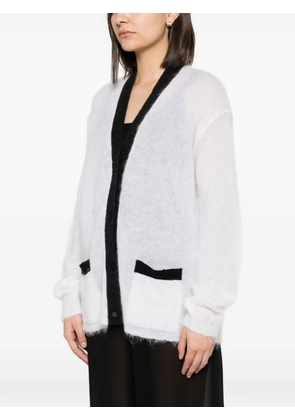 Forte Forte contrasting-trim cardigan - White