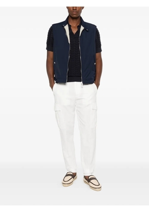 Eleventy belt-loop cargo pants - White