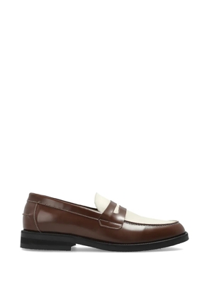 DUKE & DEXTER Wilde leather loafers - Brown