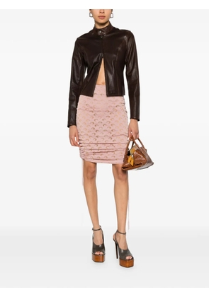 Marine Serre moon-print skirt - Pink