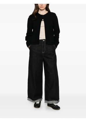 Pence ribbed-knit cardigan - Black