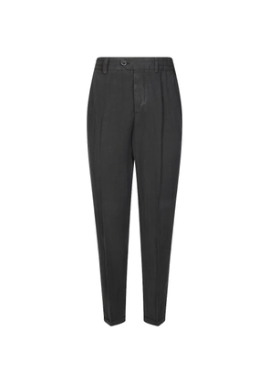 PT Torino herringbone pleated trousers - Grey