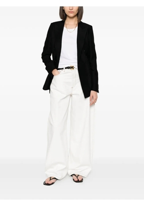 Tagliatore textured double-breasted blazer - Black