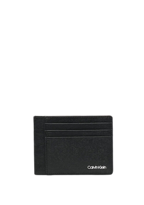 Calvin Klein Minimalism leather cardholder - Black