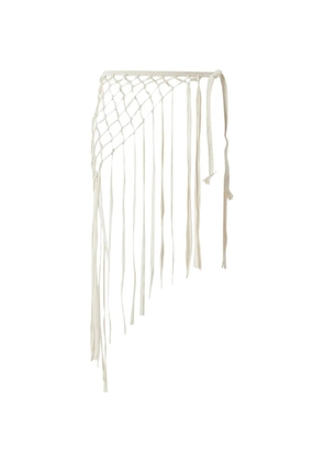 PALMACEA fringed skirt - Neutrals