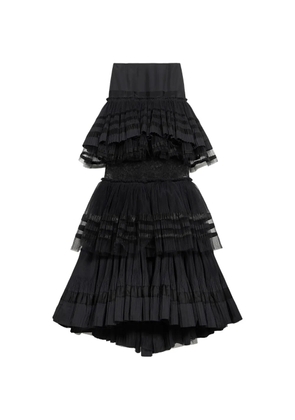 Blumarine tiered maxi skirt - Black