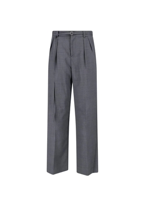 Eudon Choi belted pleated trousers - Grey