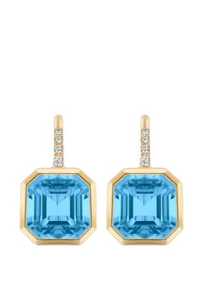 Goshwara Gossip blue topaz earrings - Gold