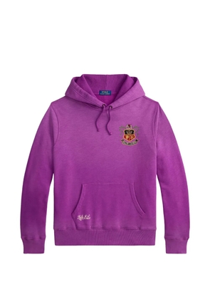 Polo Ralph Lauren crest-embroidered hoodie - Purple