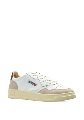 Autry Medalist suede-panel sneakers - White