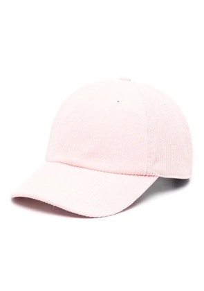 Autry motif-embroidered ribbed cap - Pink