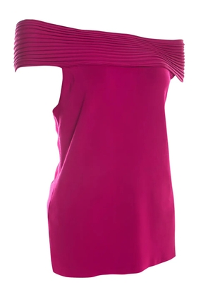 Escada Pre-Owned 2014 off-shoulder pleated top - Pink
