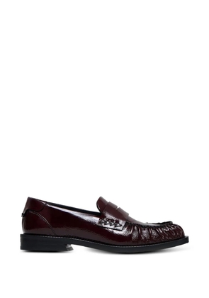 Vanda Novak Greta fringed loafers - Red