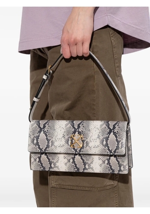 Off-White snakeskin-effect shoulder bag - Neutrals