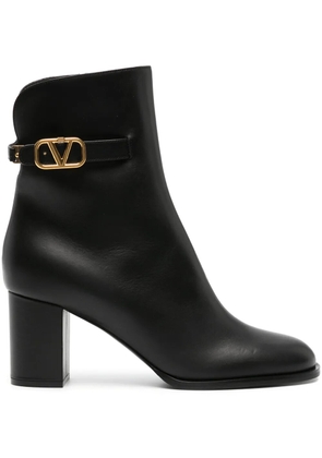 Valentino Garavani VLogo Signature 70mm leather boots - Black