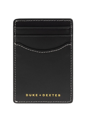 DUKE & DEXTER Dean cherry-print leather cardholder - Black