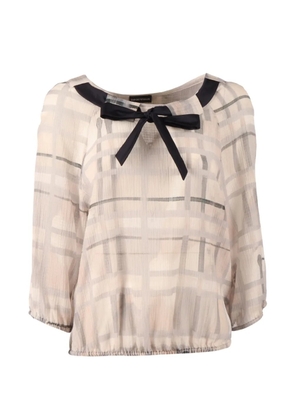 Emporio Armani checked blouse - Neutrals