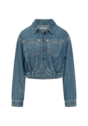 IRO Jaky panelled denim jacket - Blue