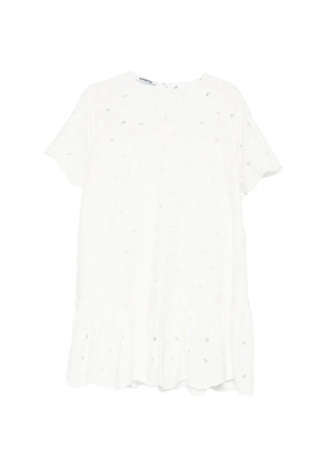 Vivetta broderie-anglaise ruffled mini dress - White