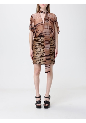 Dress ELISABETTA FRANCHI Woman color Camel