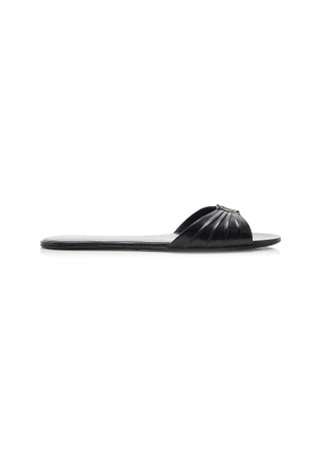 Saint Laurent Babylon Leather Mules - Moda Operandi