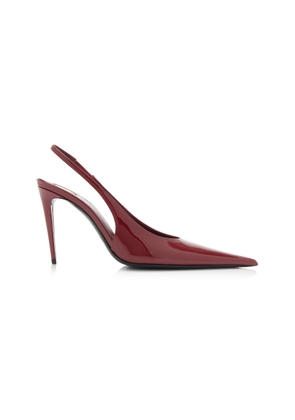 Saint Laurent Guermantes Patent Leather Slingback Pumps - Moda Operandi