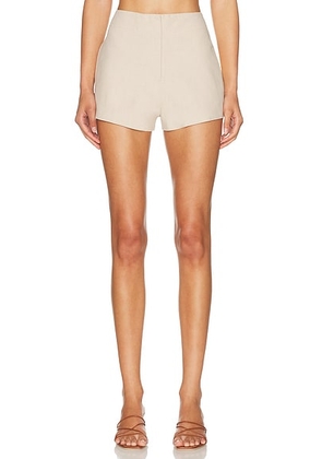 L'Academie By Marianna Andreia Short in Beige - Beige. Size XXS (also in L, M, S, XL, XS).