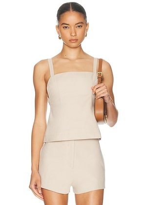 L'Academie By Marianna Andreia Top in Beige - Beige. Size XXS (also in L, M, S, XL, XS).